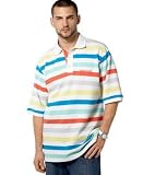 Sean John - Sean John Big & Tall Multi-Stripe Polo Shirt