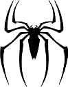 Spiderman Movie Logo Decal Sticker - Size:3.0 x 2.5 inches - Color:Black