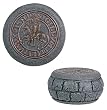 Templar Seal Round Box - Cold Cast Resin - 2.5'' Height