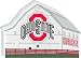 Cats Meow Village, OSU Buckeyes Barn, OSU Collection Series, Made in USA, Collectible, Keepsake