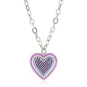 TARINA TARANTINO Classic Purple Over-Sized Heart Pendant
