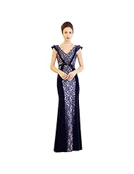 V-neck Cap Sleeves Floor Length Beaded Linen/Polyester/Spandex Evening Dress 