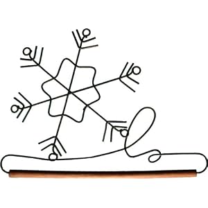 Fabric-Holder-With-6-Dowel-Snowflake-White