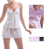 Classic Soft Cotton Lace Sleepwear Pajamas Set