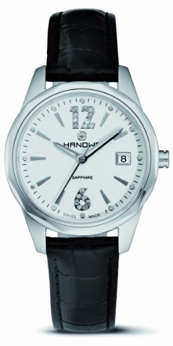 Hanowa Women's 16-6009.04.001 Passion Simili Stone Black Leather Date Watch