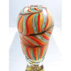 Murano Glass Rainbow Heart Swirls Glass Art Vase 41uB T9bExL. SL500 AA300 Murano Glass Rainbow Heart Swirls Glass Art Vase