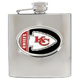 NFL 6-oz. Stainless Steel Hip Flask, KANSAS CITY CHIEFS