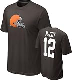 Colt McCoy #12 Brown Nike Cleveland Browns Name & Number T-Shirt