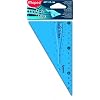 MAPED - Equerre g�om�trique Twist'n Flex, 60 degr�s, rose transparent, longueur du c�t� de l'angle droit: 150 mm,flexible, incassable, peut �tre tordue � l'infini