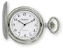 Avalon Silver-tone Covered Pocket Watch with Chain, # 1147SL