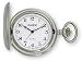 Avalon Silver tone Covered Pocket Watch with Chain, # 1147SL