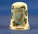 Porcelain China Collectable Thimble - National Emblem of Ireland -- Free Gift Box
