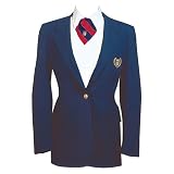 NISOA Navy Womens Poly/Wool Sgl Brst Blazer