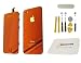 Iphone 4s Colorswap Color Conversion Kit Shiny Red (Full Retina Display Glass Lcd Screen Assembly, Back Door, Home Button) + 8p Tool Kits + Pentalobe Screw Driver + Speaker Mesh + Zeetron Microfiber Cloth (Full Do It Yourself Kit)