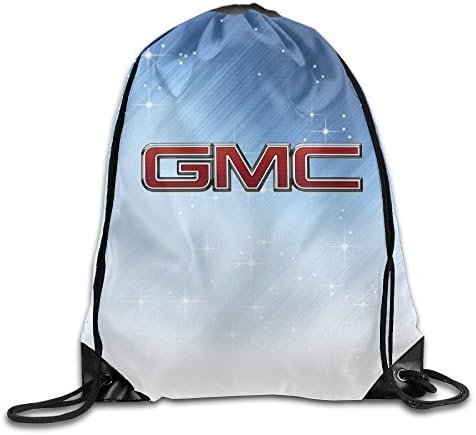 EVALY GMC Logo Durable Drawstring Backpack Outdoor Valise Bag