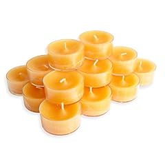 20 D�nische Teelichter im Acryl-Cup, Gelb, durchgef�rbt, ohne Duft