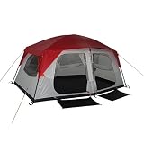 Greatland 7-8 Person Cabin Dome Tent - Red