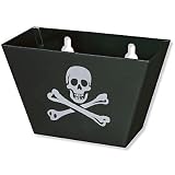 Black Medium Metal Skull & Cross Bones Cap Catcher