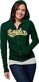 Baylor Bears Women's Distressed Tail Sweep Full Zip Hooded Sweatshirt