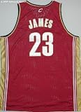 Lebron James Reebok Cavs Red Authentic NBA Jersey