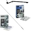 Reinigungs-Set f�r Kaffeevollautomaten: Tabletten, Entkalker, Br�hgruppen- & Milchschlauchb�rste