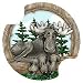Big Sky Moose Carsters - Coasters for Your Car