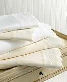 Martha Stewart Collection Embroidered Flannel Sheet Set, Full