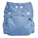 FuzziBunz Perfect Size Cloth Diaper, Periwnkle, Size Medium 15-30 lbs