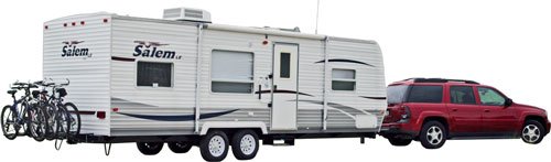 Rv Travel Trailer Bumper Bike Carrier Rack for 2 Bicycles