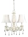 World Imports Lighting 5838-07 Alyssa 3-Light Chandelier, Distressed White