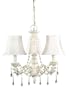 World Imports Lighting 5838-07 Alyssa 3-Light Chandelier, Distressed White