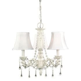 World Imports Lighting 5838-07 Alyssa 3-Light Chandelier, Distressed White by World Imports