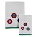 Alex Bubble Dots Bath Towel - White