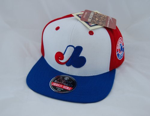 MLB Men's Montreal Expos Blockhead Snapback Cap (Multi, Adjustable)