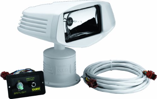 Guest 22200 M-100 Marine Halogen Spotlight Kit with Joystick (12-Volt, 4-Amps)