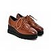 Latasa Women's Fashion Lace-up Tassels Platform Shoes, Oxfords Shoes