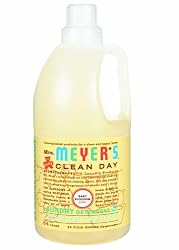 Mrs. Meyer's Clean Day 2x HE Liquid Laundry Detergent, Baby Blossom, 64-Ounce Bottles (Pack of 6)