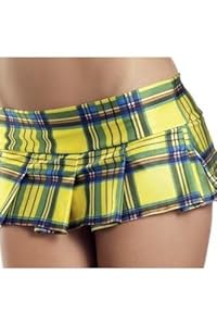 Sexy School Girl Skirt (Yellow;Medium/Large)
