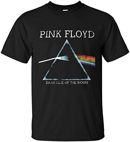BBUYUXI Pink Floyd Dark Side Of The Moon Men's Crew Neck Black T Shirt black S