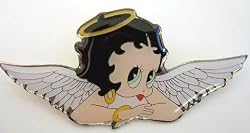 Cartoon Betty Boop Angel pin badge
