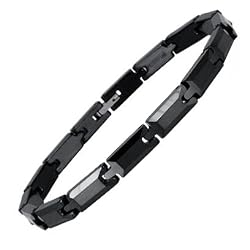 Black Tungsten Carbide Bracelet 8.5"