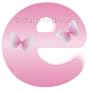"e" Pink Butterfly Alphabet Letter Name Wall Sticker - baby nursery girls room decor baby nursery girls room decor decoration decorations mural stickers bedroom