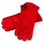 Lodge Red Leather Gloves