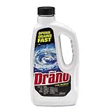 Drano Overnight Liquid Drain Cleaner, 32oz Safety Cap Bottle, 12/ctn