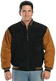 Classic Two Tone Baseball Bomber Jacket