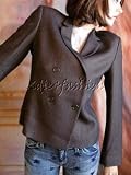 $2710 New JIL SANDER Dark Brown Cashmere Jacket 10 / 40