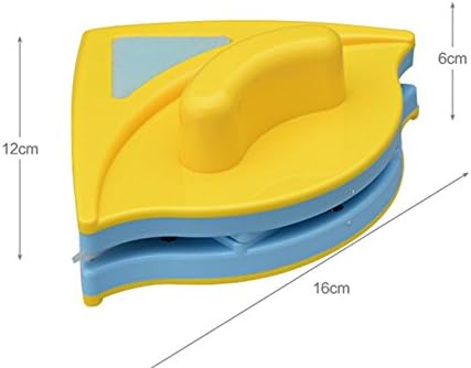 Zebratown Double Sided ABS and Magnet 3-8mm Triangular Glass Window Cleaner-1pc