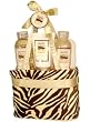 7118 Morgan Avery Sweet Vanilla Bath and Body Zebra Tote Gift Set