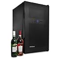 Klarstein Design Weink�hlschrank 2 F�cher - 1 T�r (schwarz Glas, Touchpad-Steuerung, LED Illumination, 68 Liter)