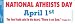 NATIONAL ATHEISTS DAY APRIL 1st decal bumper sticker Image